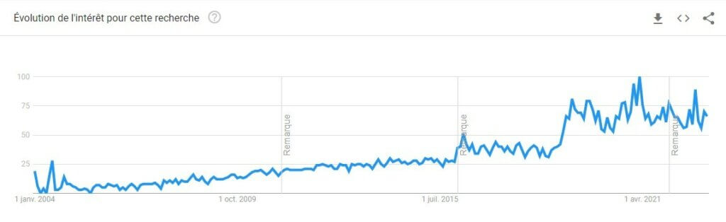 Evolution Intérêt SEO